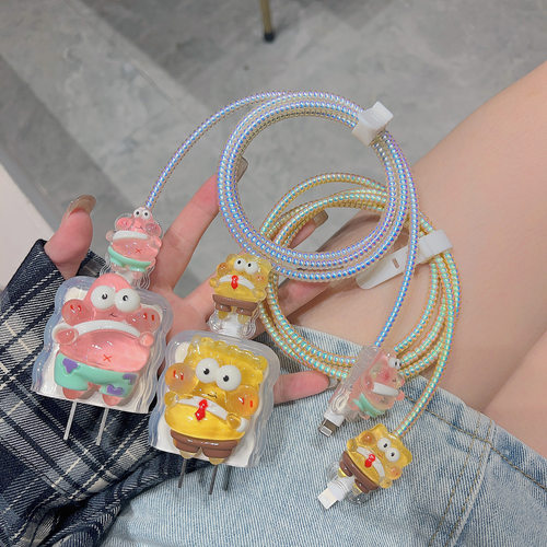 适用vivo充电器保护套卡通
