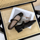 新款 春季 法式 复古大码 俄罗斯单 单鞋 外贸一字带方头浅口玛丽珍鞋