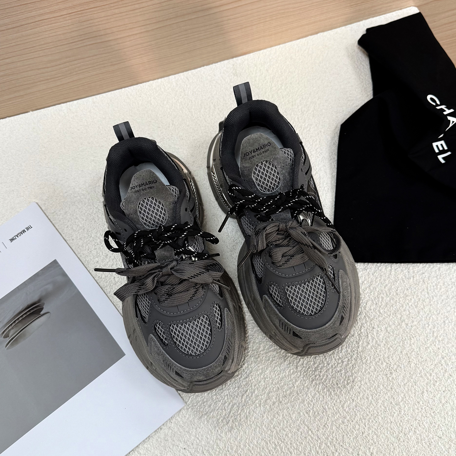 春新透气百搭增高休闲鞋