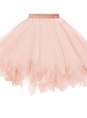 Multi colored half body fluffy underskirt 女多色半身蓬蓬衬裙