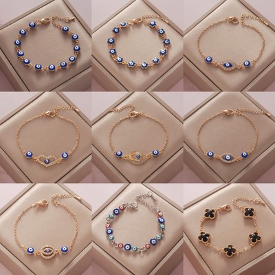 恶魔之眼四叶草镶钻眼睛