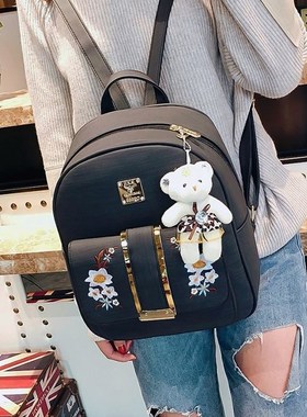 women school bags travel laptop bag sets backpack双肩包背包