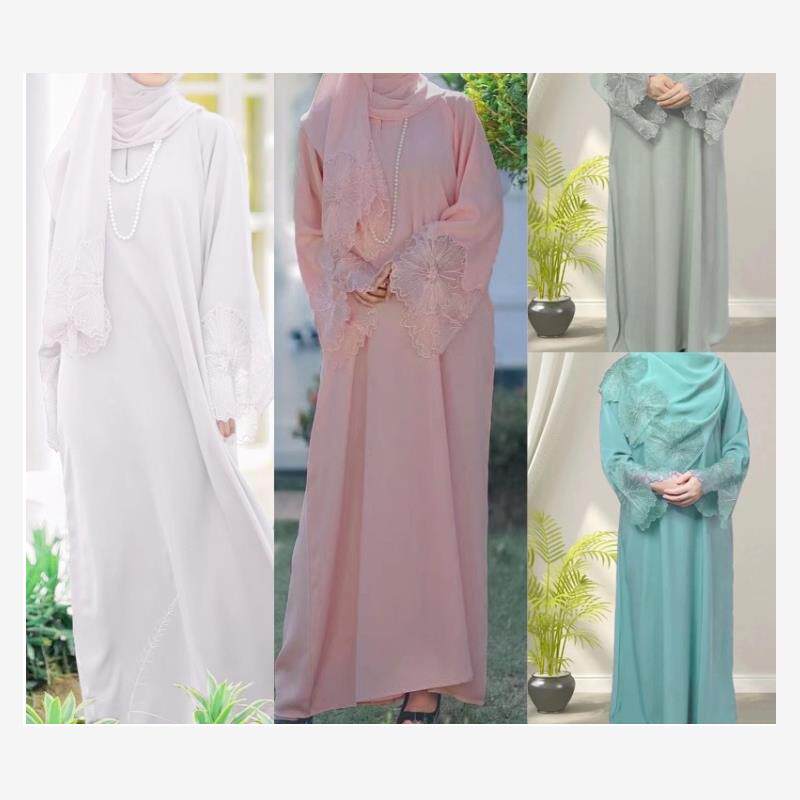 女士长袍东南亚旅游连衣裙配头巾long dress women