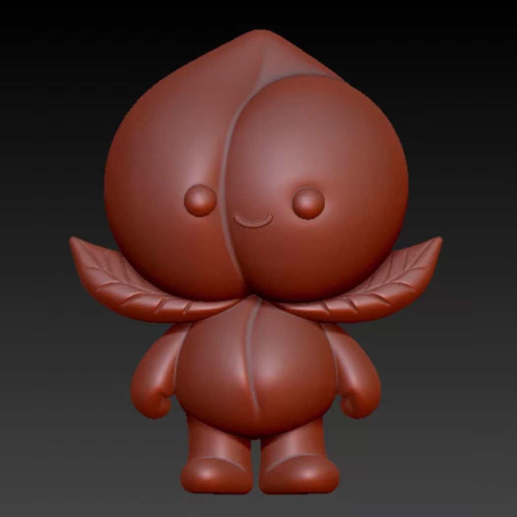 寿桃小人 Q版模型 3D精雕图 非实物 STL