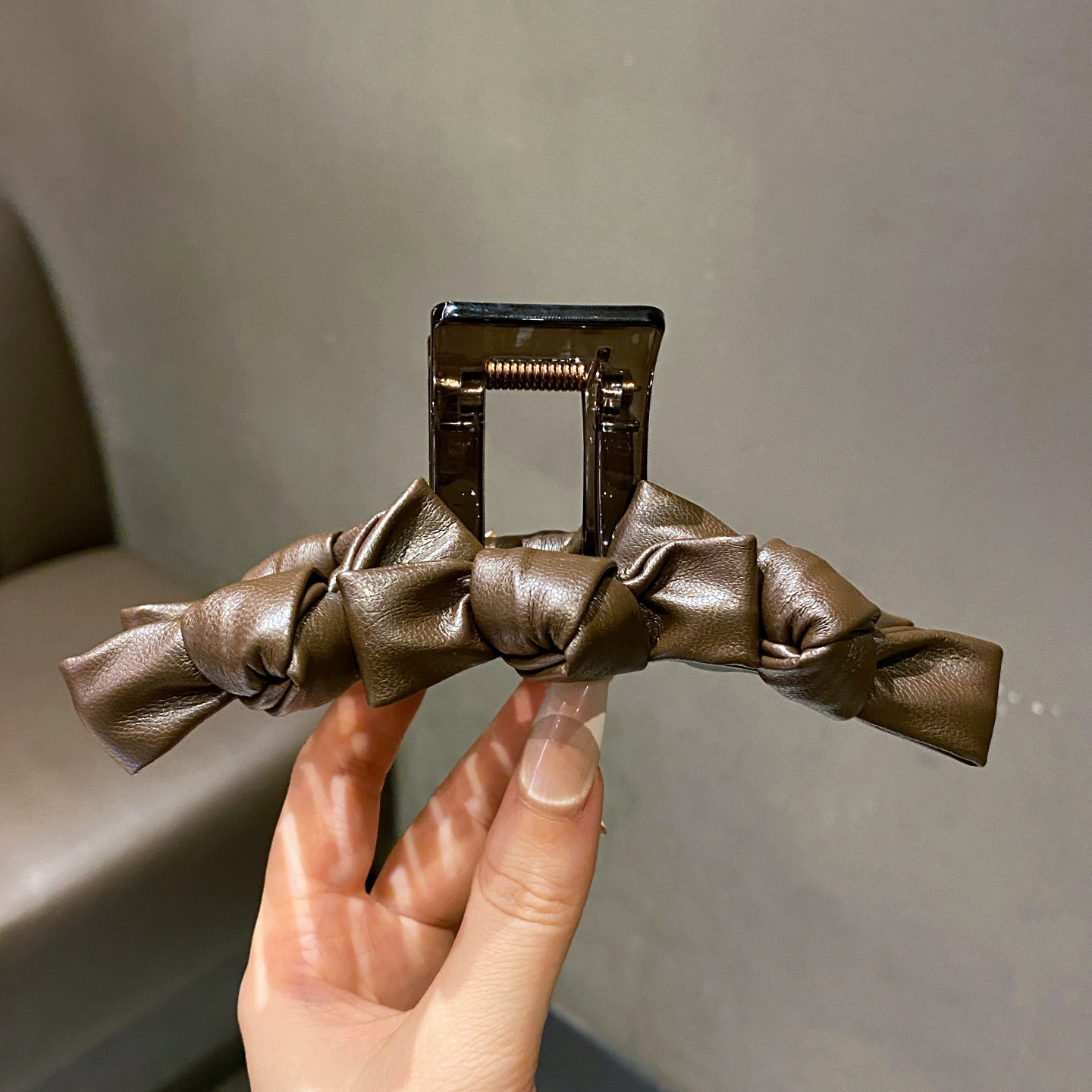 高级感PU皮蝴蝶结抓夹女精致大号发夹后脑勺盘发夹子发饰头饰,饰品/流行首饰/时尚饰品新,发饰,淘宝优惠券,粉丝福利购,淘宝优惠卷