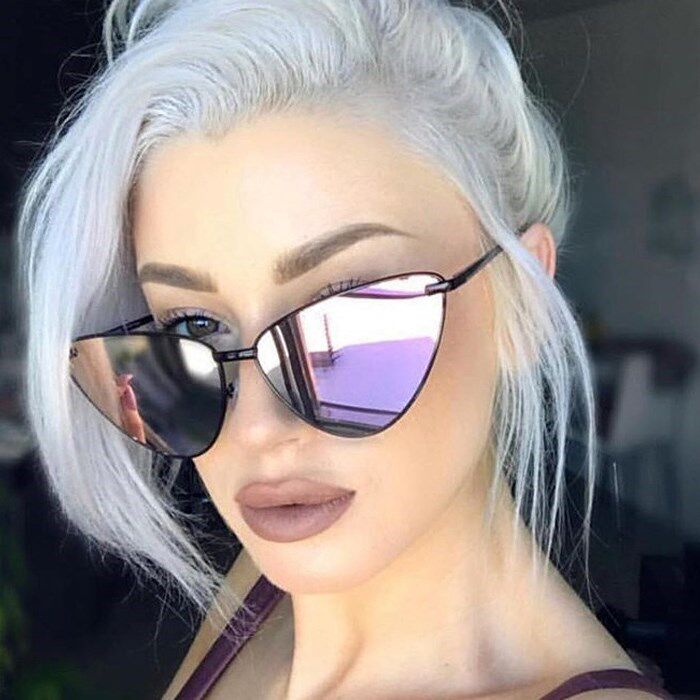 复古猫眼太阳镜очки женски Sunglasses Glasses Women