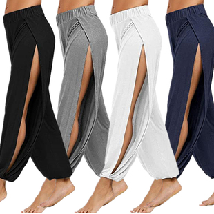 Bloomers寬松松緊腰高開叉燈籠褲 Loose slit high elastic waist