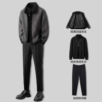 冬季保暖时尚潮流羽绒夹克