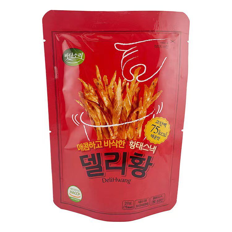 韩国进口海迪梦明太鱼鱼干零食即食薯片干货酥脆烤鱼片海鱼