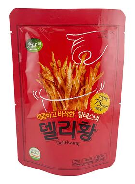 韩国进口海迪梦明太鱼鱼干零食即食薯片干货酥脆烤鱼片海鱼