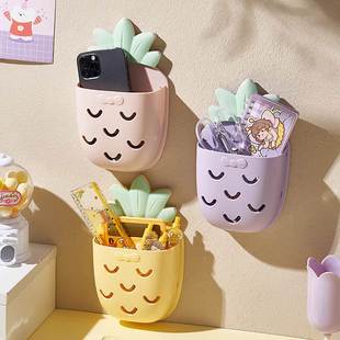 放梳子的置物架卫生间免打孔壁挂式收纳盒浴室架子墙上牙膏牙刷筒