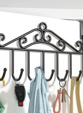 入户门口玄关放钥匙摆件置物架卧室门后衣架装饰挂锁匙的收纳挂钩