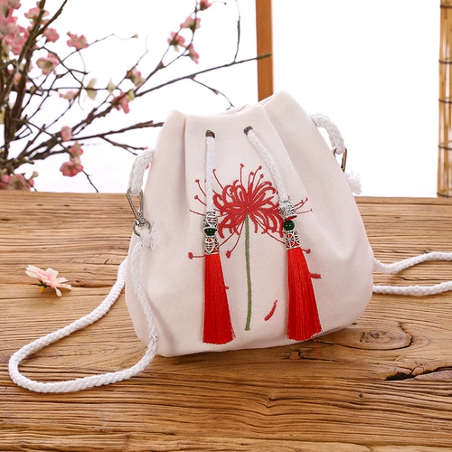 Небольшая сумка, ханьфу, сумка через плечо, сумка на одно плечо, китайский стиль, с вышивкой