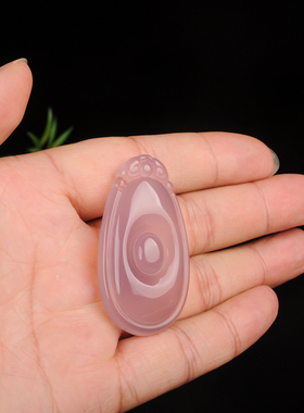 滴水不漏玉髓如意时尚款风吊坠