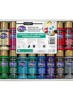 DecoArt美国原装进口绘画哑光香薰石膏手绘DA丙烯颜料正品套装