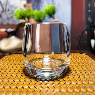 老师傅手工打造水晶玻璃杯纯天然原矿水晶杯办公室茶具茶杯200ml