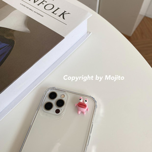 Mojito自制卡通立体丑萌怪兽手机壳适用iPhone17pro Max/16pro软壳15透明苹果14/13保护套XR/xsmax/12/11