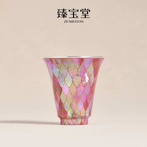 臻宝堂大漆主人杯女士专用螺钿杯