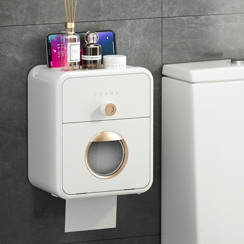 免打孔创意防水纸巾架厕纸盒卫生间纸巾盒厕所卫生纸置物架抽纸盒,家庭/个人清洁工具,卷纸器/纸巾架,淘宝优惠券,粉丝福利购,淘宝优惠卷