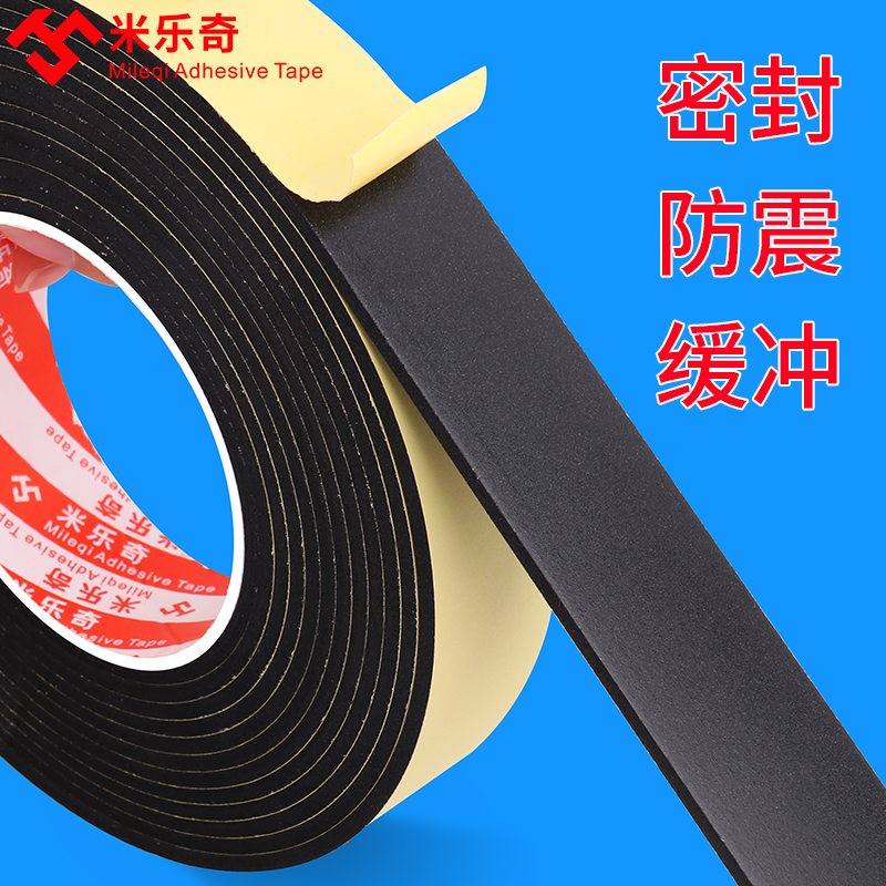 Băng keo xốp một mặt dày EVA khung cửa sổ khe hở niêm phong đệm chống va chạm chống va chạm mạnh bọt xốp màu đen cách âm và chống côn trùng Sơn đá thật dày 2-3-5-10 đường lưới tường bên ngoài 	băng keo mút xốp 2 mặt	 bang dinh xop