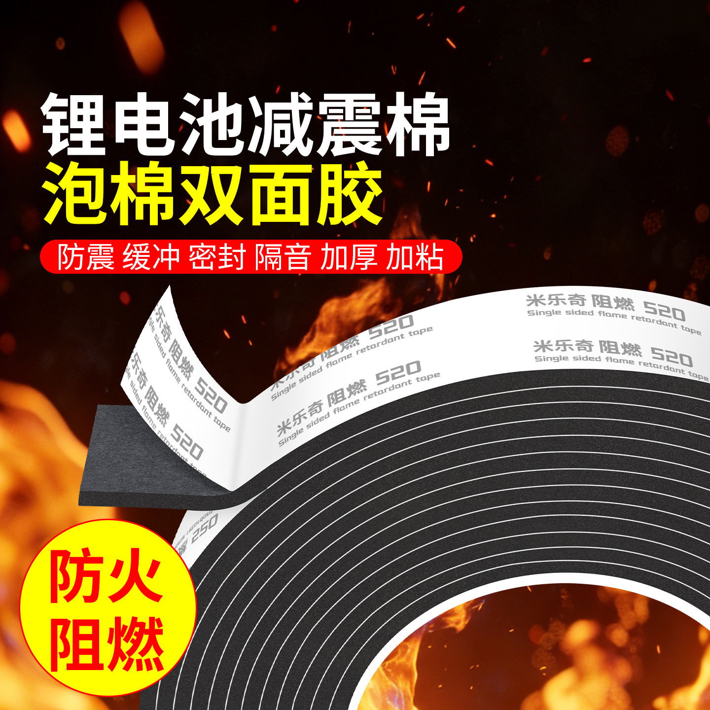 EVA泡棉双面胶防火隔热棉锂电池专用组装辅料配件大全安装背胶加厚防撞减震缓冲垫电动车电池仓填充保护垫片图片