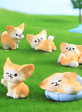 新款微景观小摆件 耳廓狐13款 微景观树脂摆件可/耳廓狐13款配件