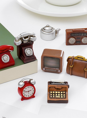 创意复古电视机收音机怀旧小物件