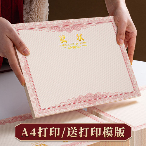 学生荣誉奖状证书内芯可打印内页