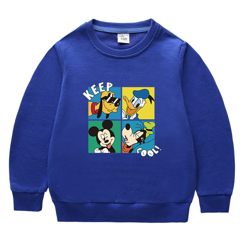 男女童长袖卫衣2026新款春季纯棉上衣儿童春装卡通高飞狗米奇童装