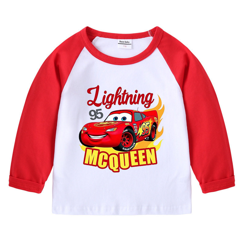 麦昆车衣服儿童长袖纯棉t恤春秋款男女童打底衫汽车图案上衣春装,童装/婴儿装/亲子装,T恤,淘宝优惠券,粉丝福利购,淘宝优惠卷