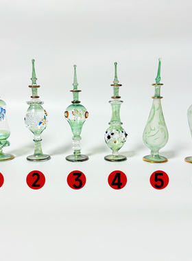 埃及手工 香水瓶香薰瓶 埃及特色玻璃瓶子香精瓶埃及精油瓶纪念品