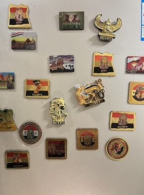 古埃及特色进口磁铁冰箱贴金字塔埃及法老埃及艳后摆件复古纪念品