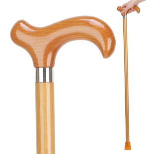 红木制拐扙轻便老年人手杖 木头龙头拐棍 实木质防滑老人登山拐杖