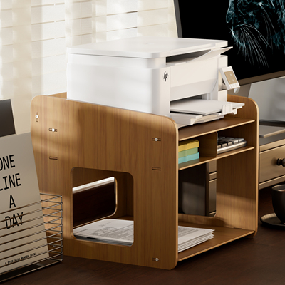 桌面上打印机置物架多功能双层