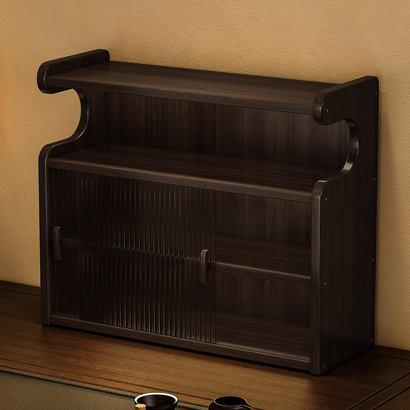 台面杯架置物架亚克力多层防尘茶道茶具水杯子咖啡杯专用收纳柜子