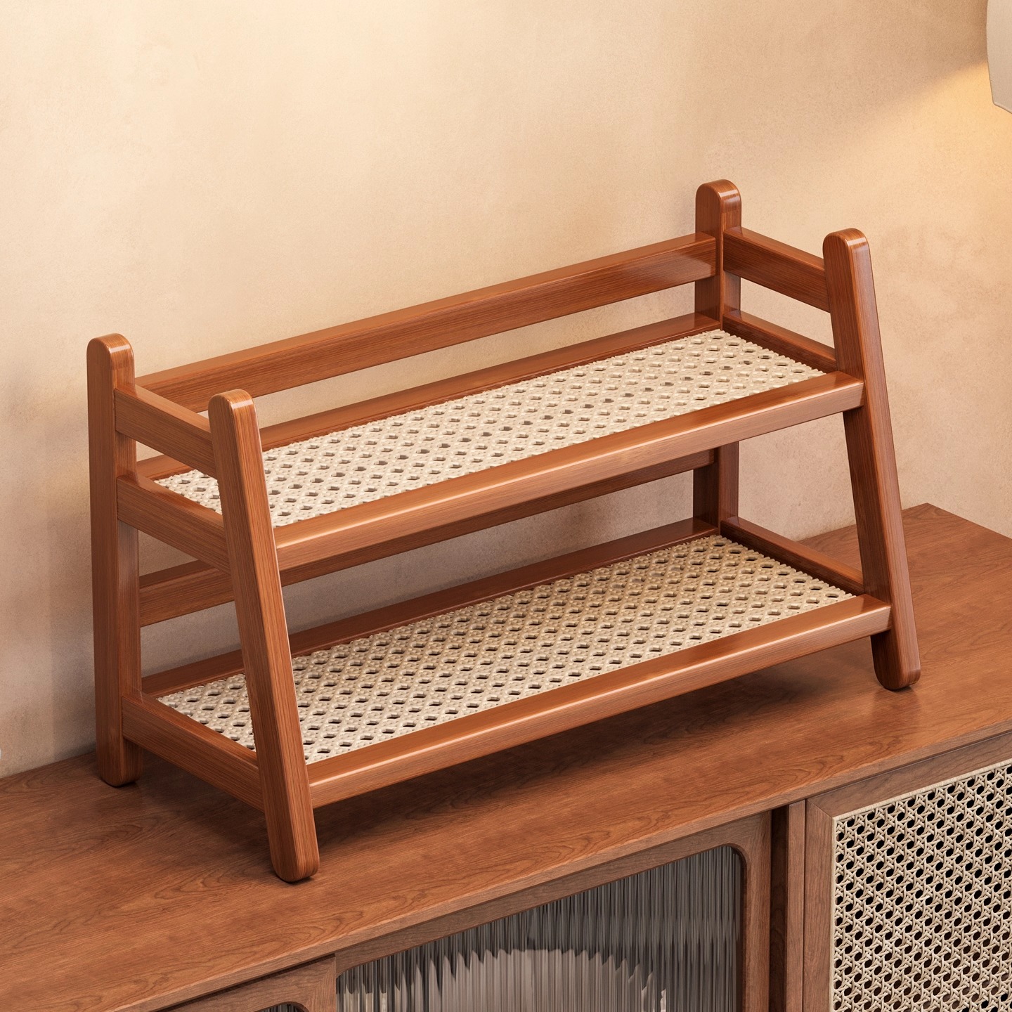 桌面杯架置物架餐桌台面多层水杯茶杯小型收纳架客厅咖啡杯整理架