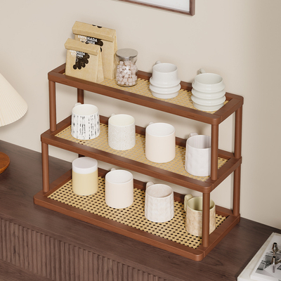 桌面杯架置物架餐桌台面咖啡杯多层展示摆放架小型茶具收纳放水杯