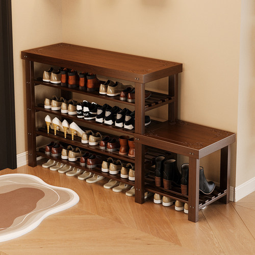 【新品秒杀】门口鞋架坐凳一体