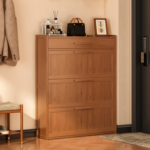 超薄翻斗鞋柜家用门口大容量收纳柜一体入户门简易鞋架省空间神器