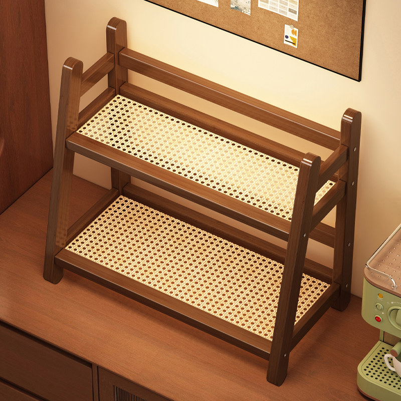 桌面杯子置物架办公室台面厨房餐桌多层水杯小型收纳整理摆放架子