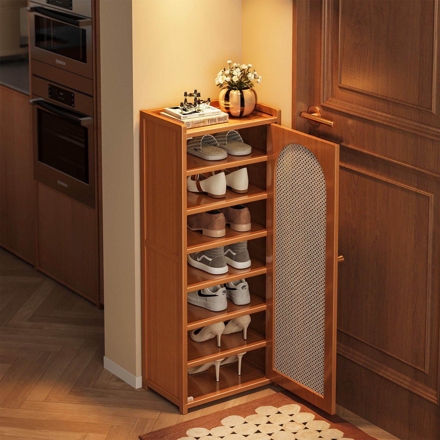 鞋架小窄多层家用门口入户门出租房室内结实耐用透气简易收纳鞋柜