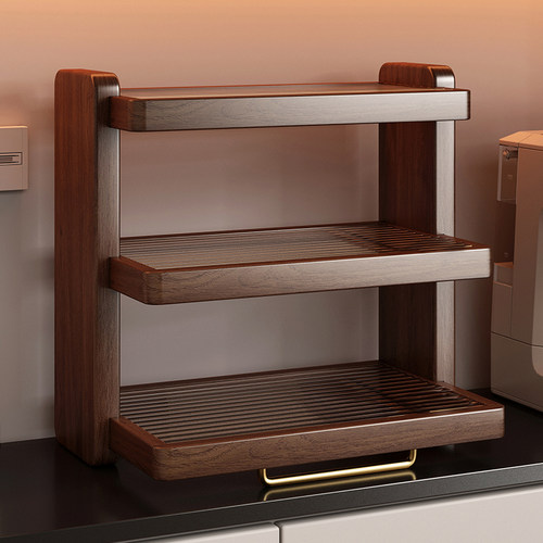 实木杯架台面茶具防尘收纳桌面转角杯子水杯咖啡杯餐桌小置物架子