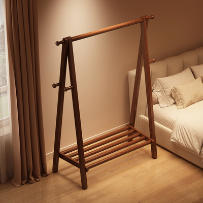 实木挂衣架落地卧室2025新款衣帽架简易晾衣架室内木质衣服置物架
