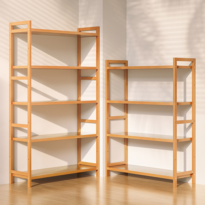 永爵简约现代楠竹置物架