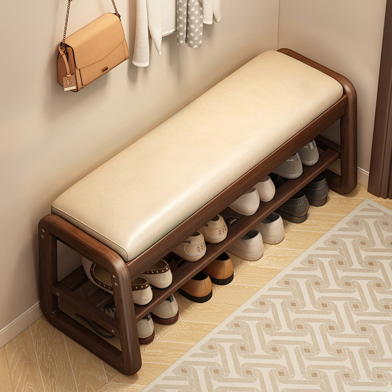 实木换鞋凳门口家用穿鞋凳入户进门可坐鞋柜坐凳一体玄关凳长条凳