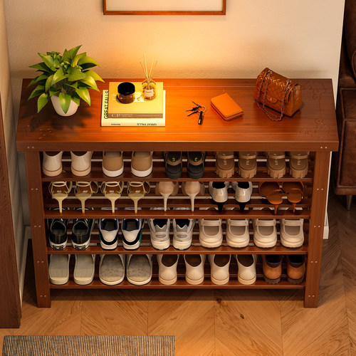 鞋架子多层家用门口简易鞋柜出租房入户门结实耐用非实木防尘鞋架