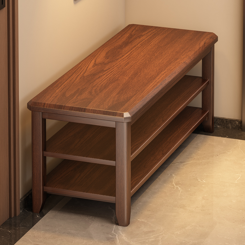 实木换鞋凳门口家用免安装穿鞋凳入户进门可坐鞋柜坐凳一体长条凳