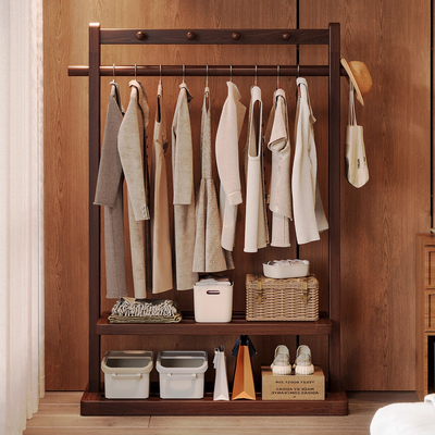 卧室落地式挂衣架2025新款衣帽架非实木入户门客厅门口室内挂衣杆