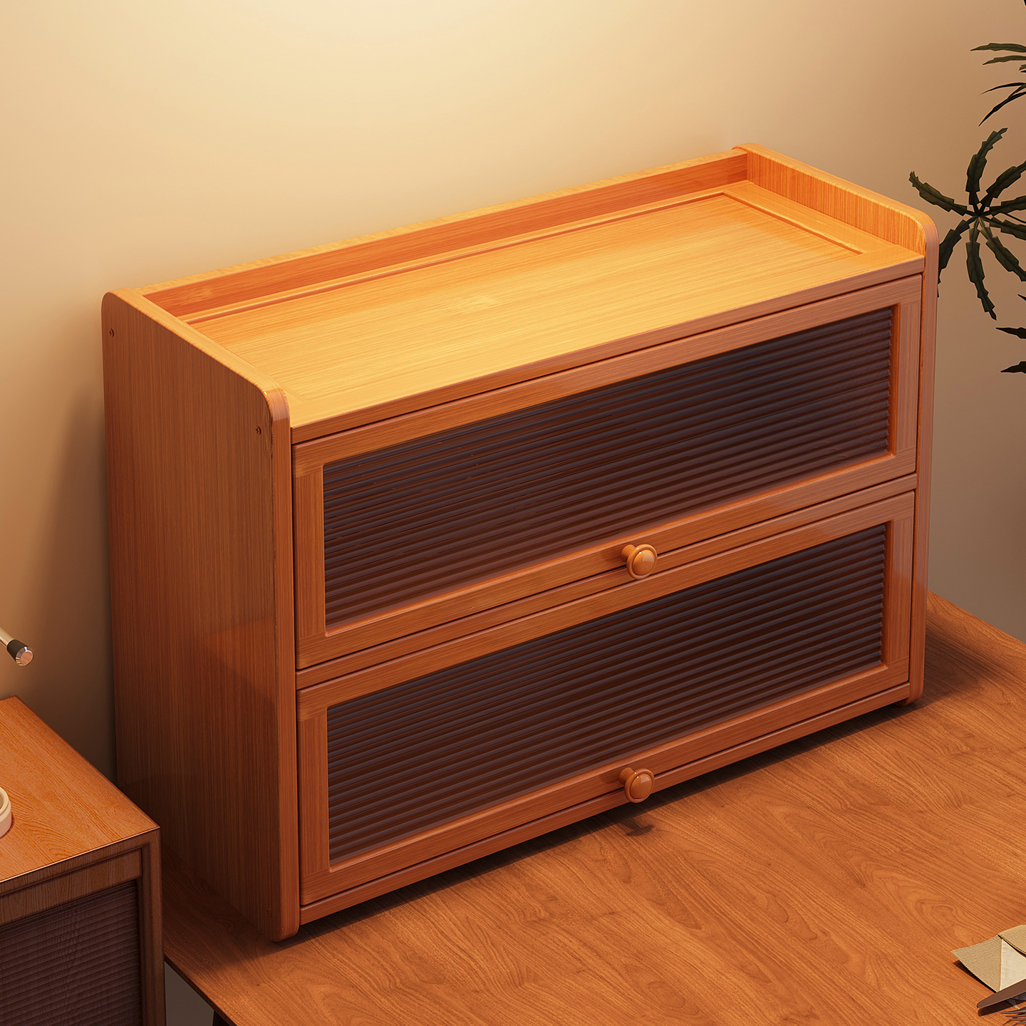 桌面茶杯收纳置物架小型博古架