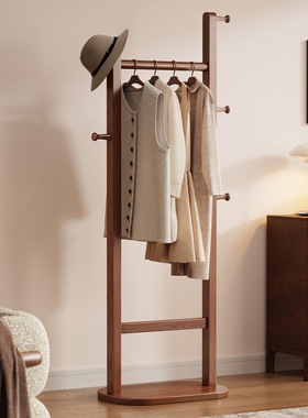 衣架落地卧室挂衣架家用房间收纳不占地衣帽架床边晚上挂衣服架子